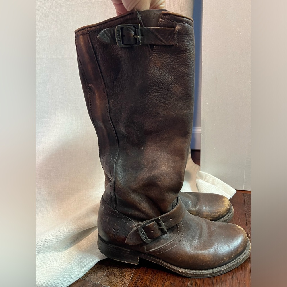 Frye Veronica Slouch Boot Brown Size 7.5